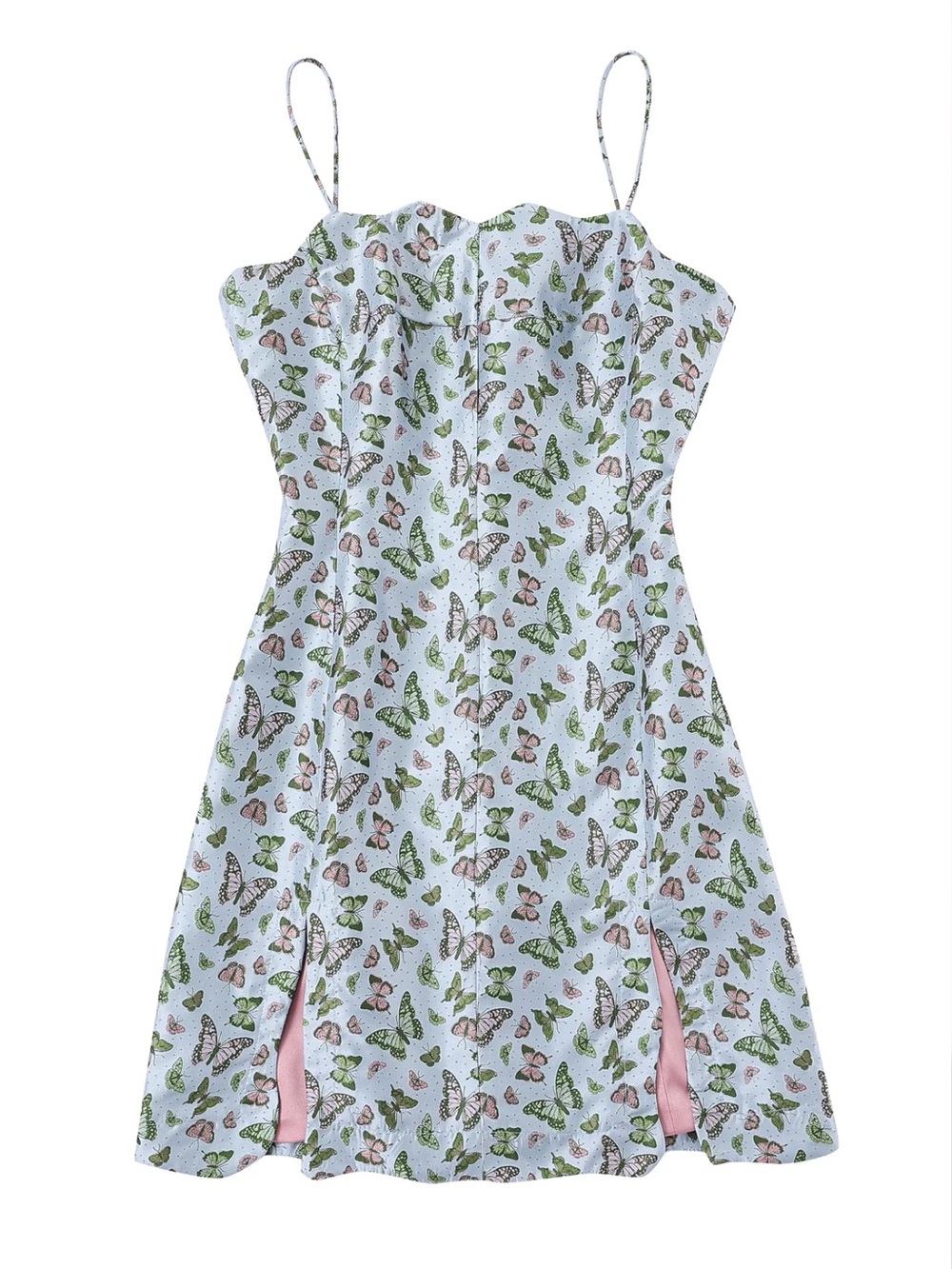 NWT Fashion Brand Company XS Butterfly Print Mini Dress Y2K